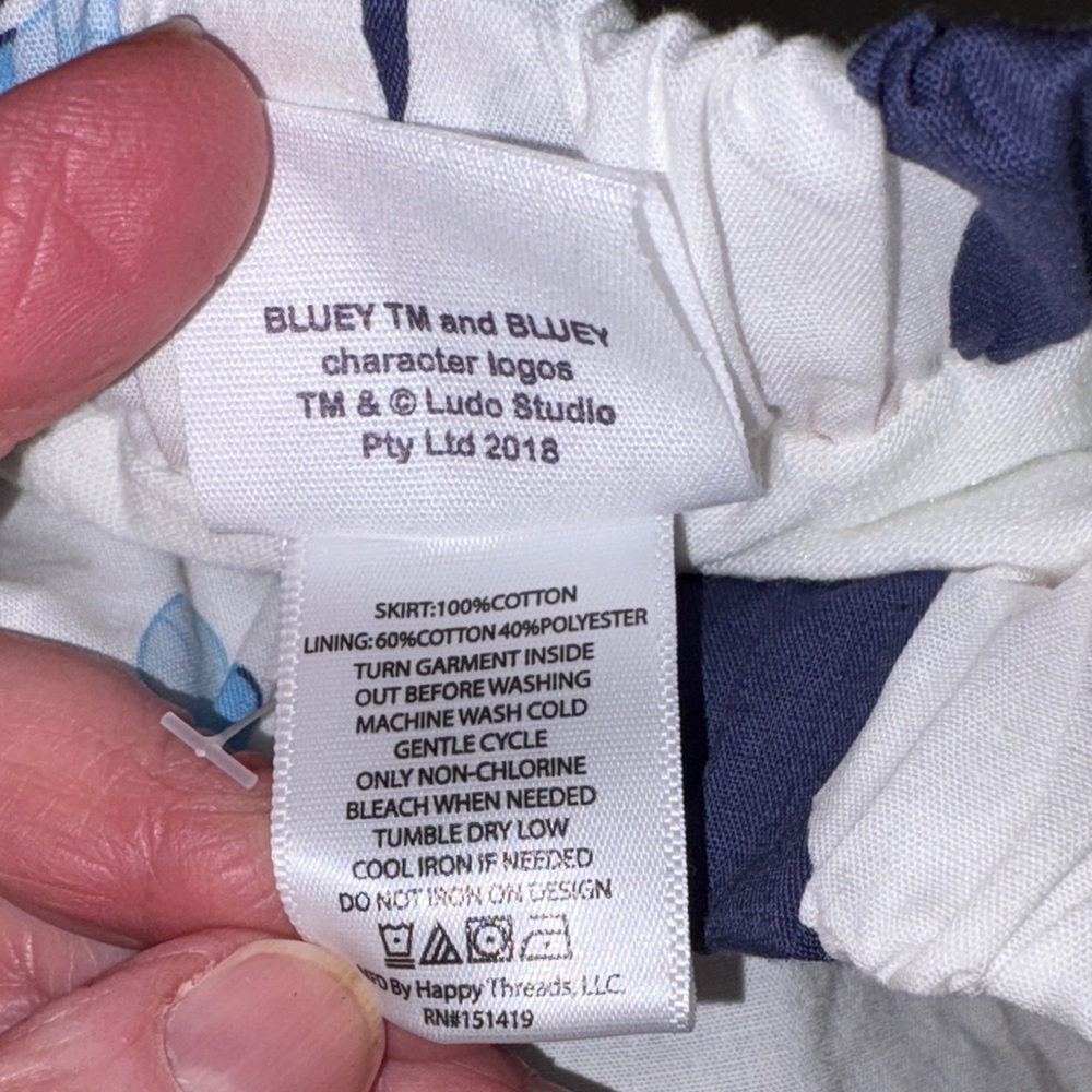 Bluey Americana July 4 Star Print Matching skort and top Set nwt 18m - Picture 9 of 11